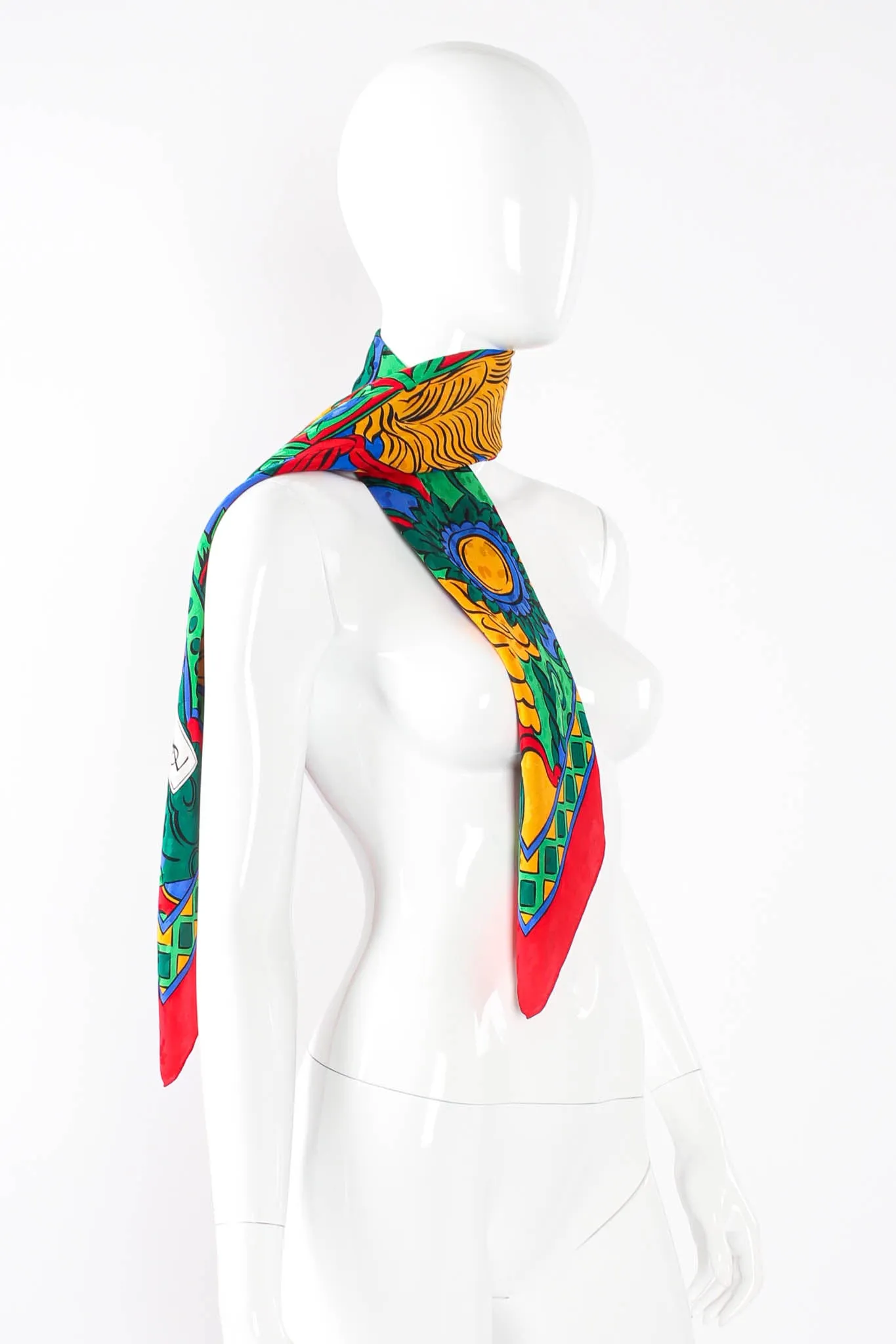 Abstract Illustration Print Scarf