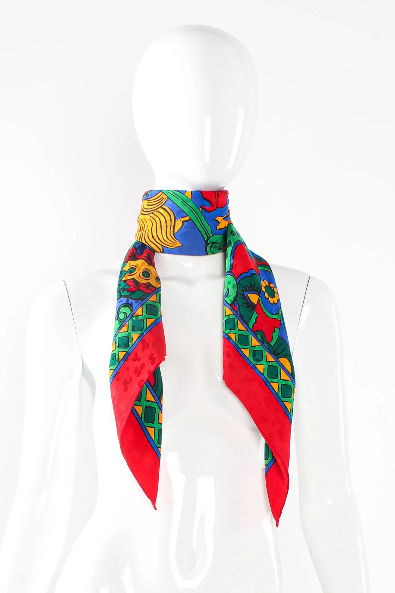 Abstract Illustration Print Scarf