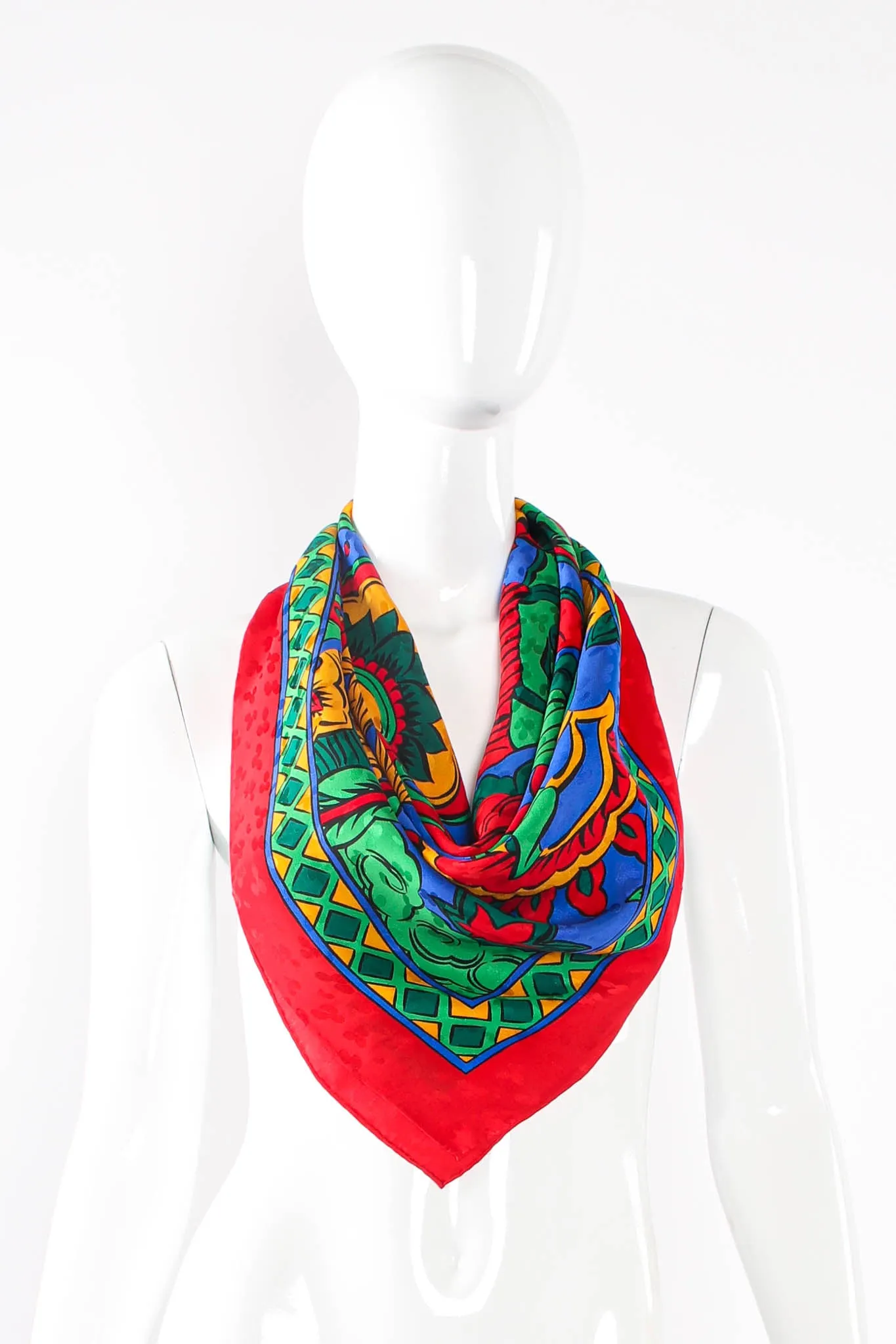 Abstract Illustration Print Scarf