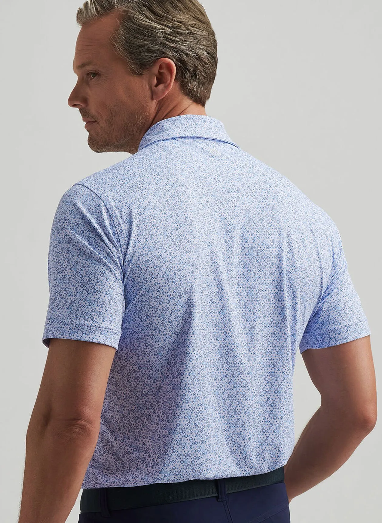 AVENUE PERFORMANCE JERSEY POLO - LAVENDER MOON