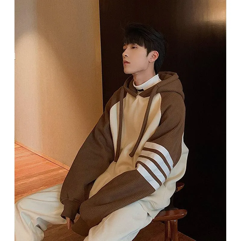 Color Block Hooded Sweatshirt