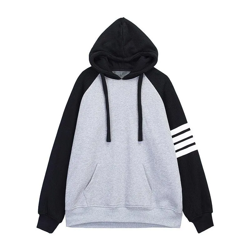 Color Block Hooded Sweatshirt