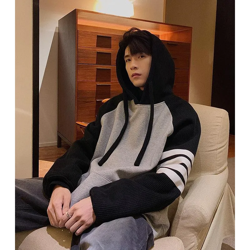 Color Block Hooded Sweatshirt