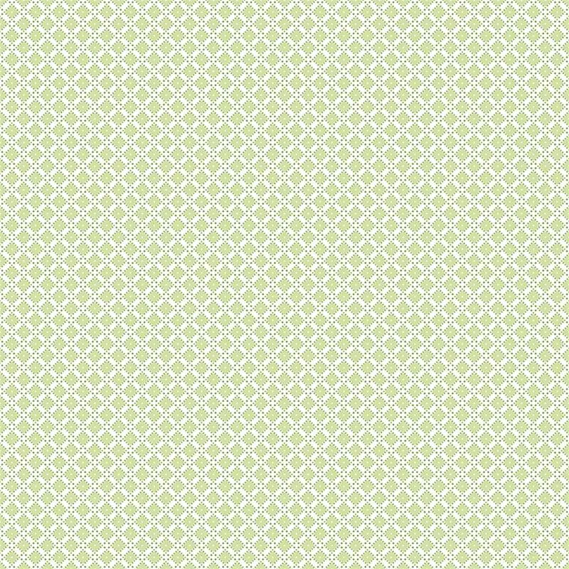 Dainty Darling Diamond in Green by Lindsay Wilkes for Riley Blake