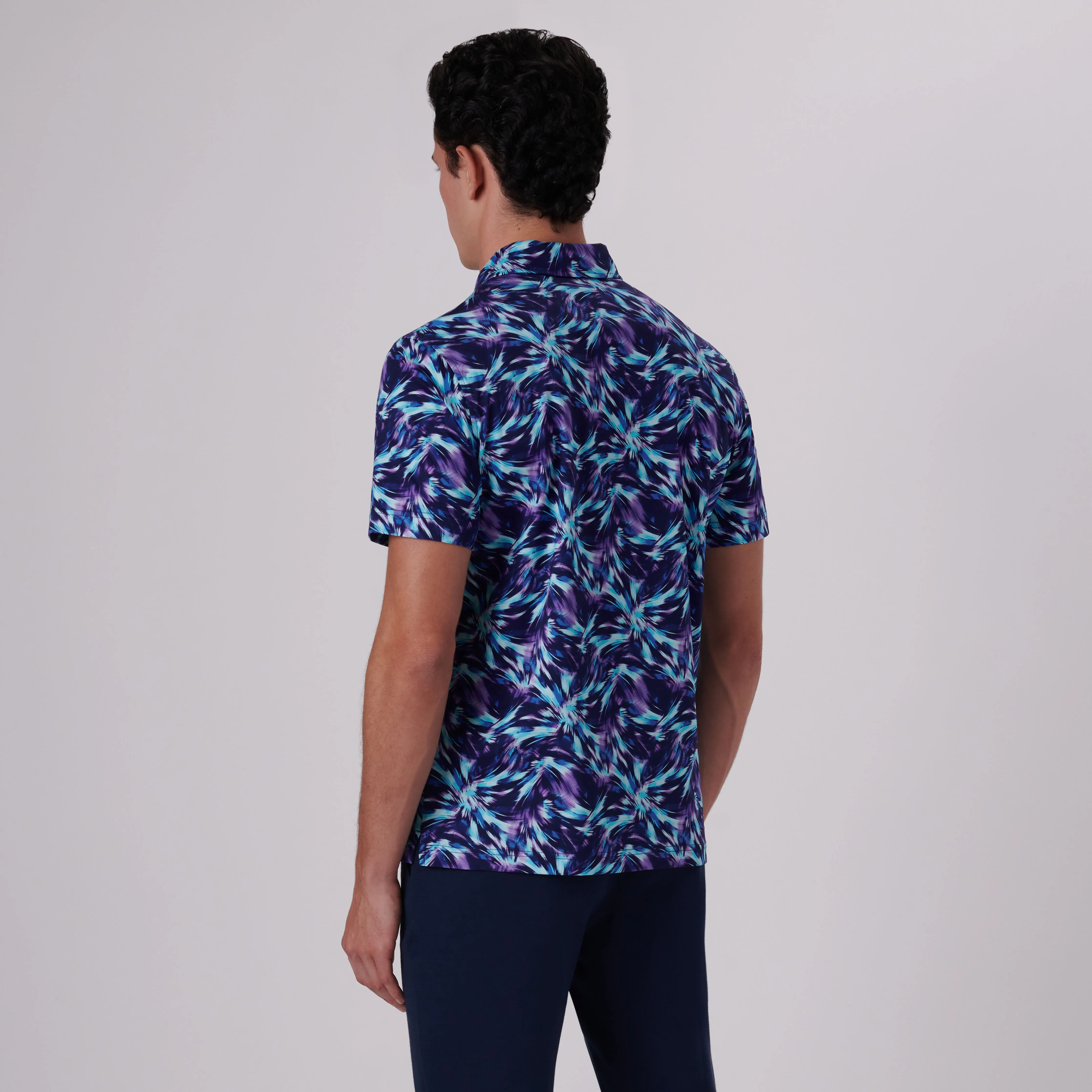 Hendrix Abstract Print Polo Shirt