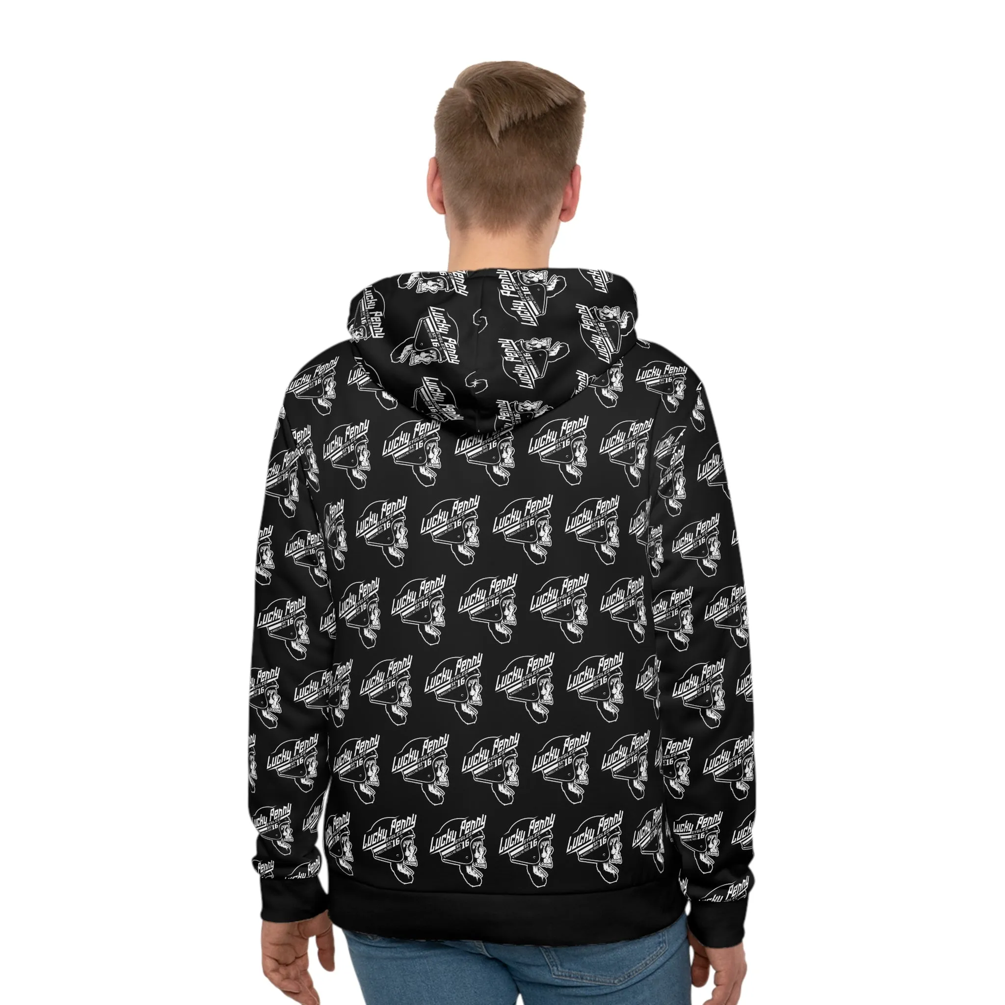 Lucky Penny Cycles Pattern Men's Hoodie