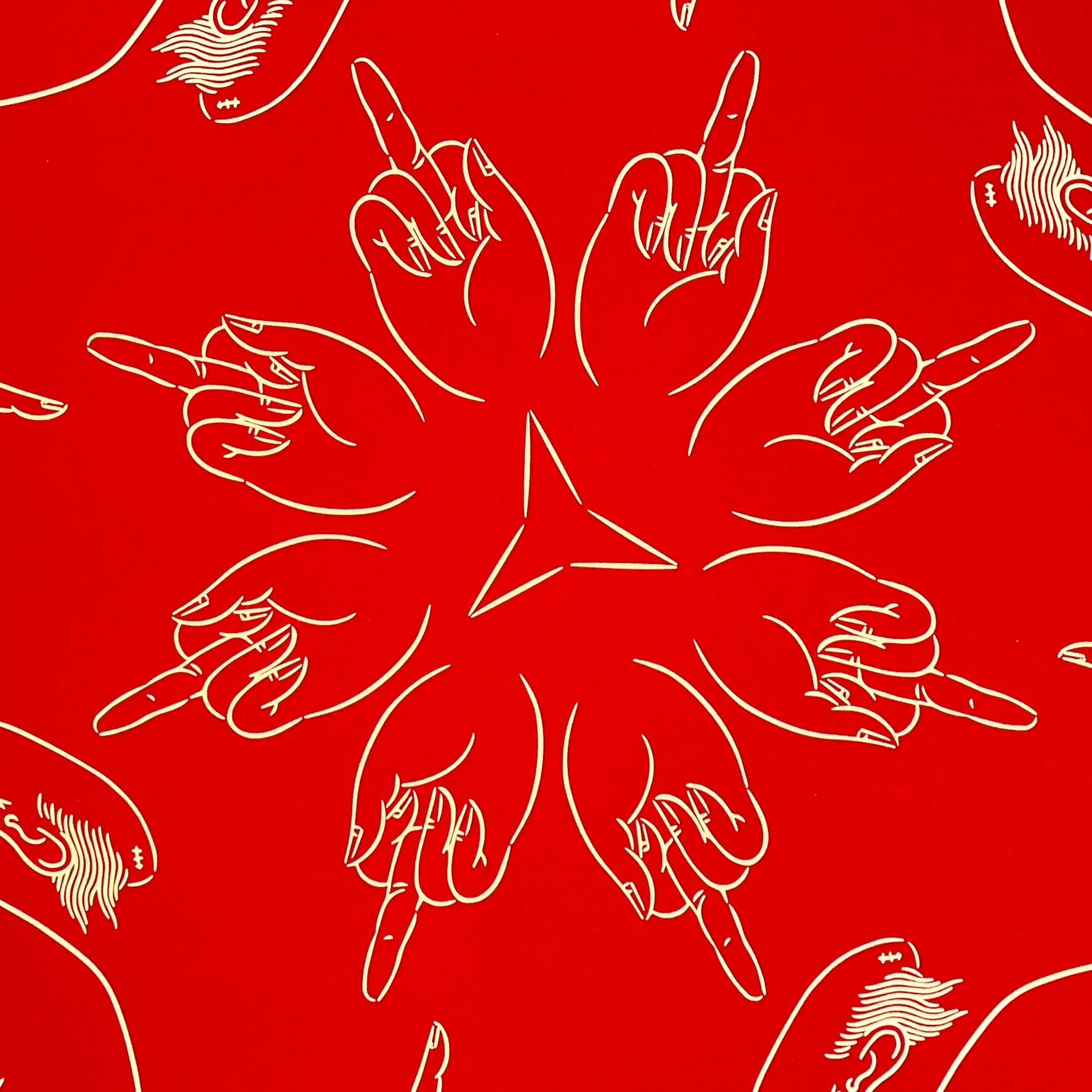 Middle Finger in Red