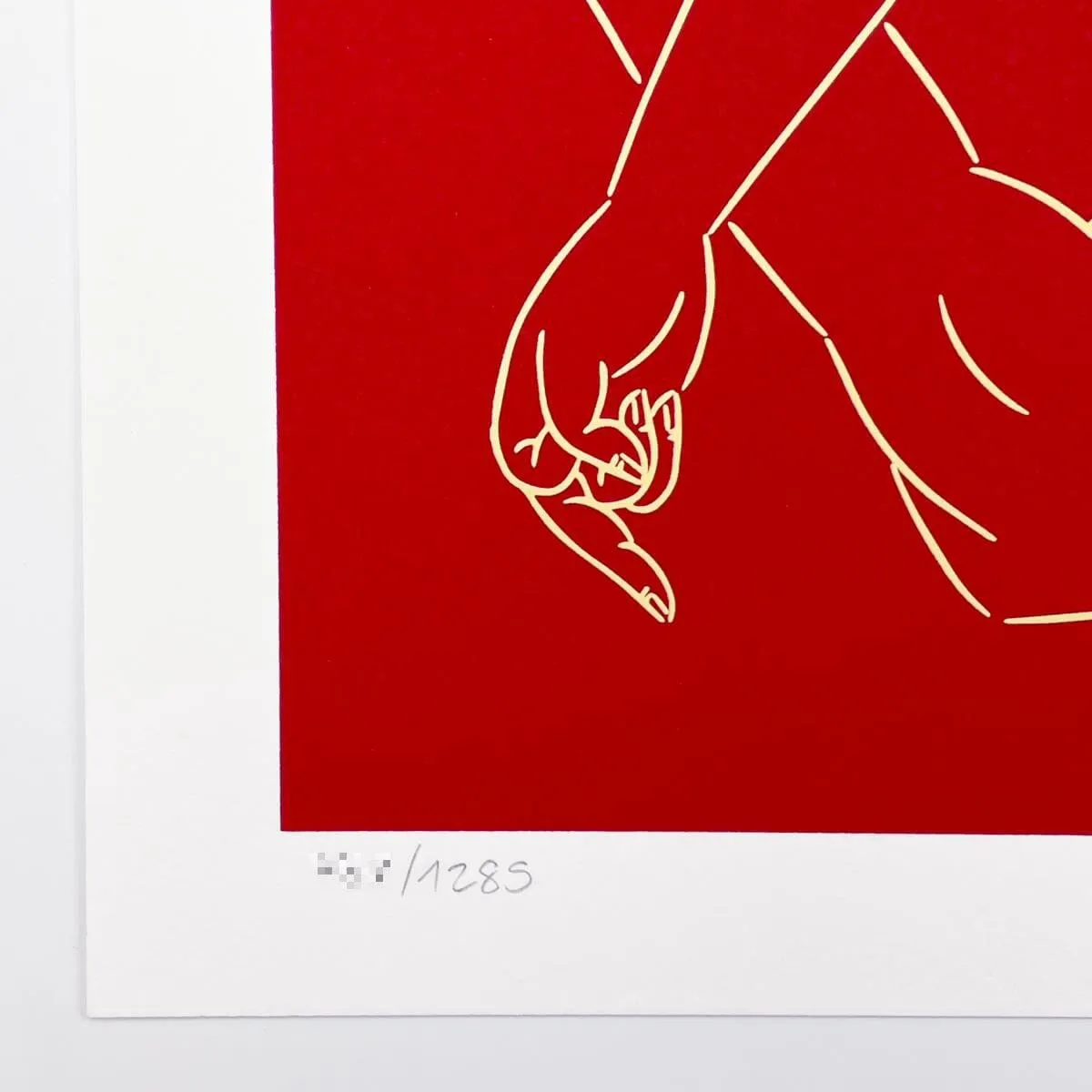 Middle Finger in Red