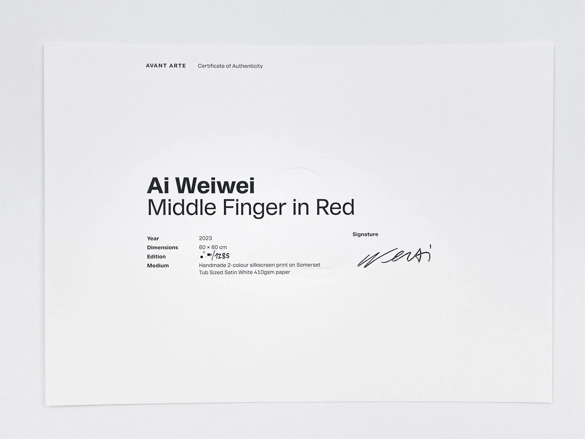 Middle Finger in Red